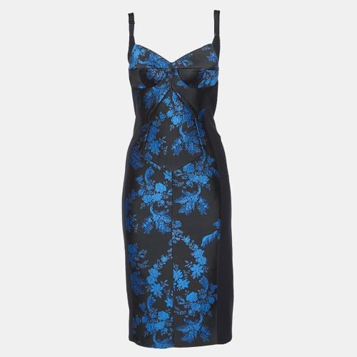 Stretch Crepe Floral Jacquard Paneled Bustier Midi Dress S - Stella McCartney - Modalova