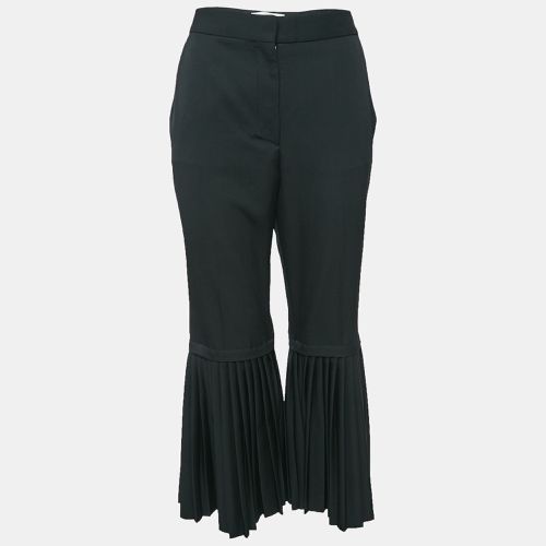 Wool Pleated Wide Leg Pants M - Stella McCartney - Modalova