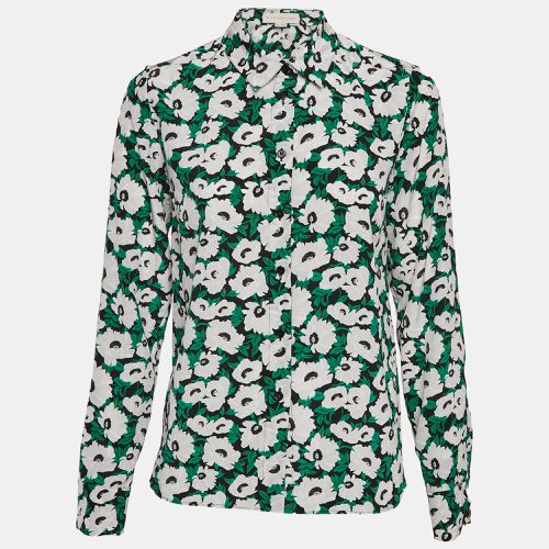 Floral Print Silk Long Sleeve Shirt S - Stella McCartney - Modalova