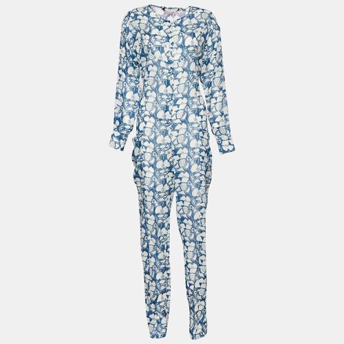 White Printed Cotton Oversized Jumpsuit S - Stella McCartney - Modalova