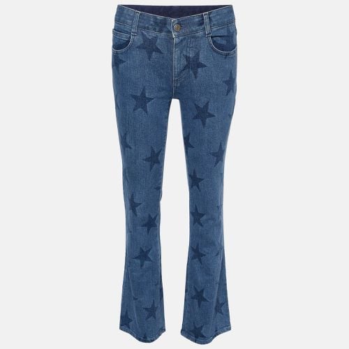 Star Print Denim Flared Jeans S/Waist 28.5" - Stella McCartney - Modalova