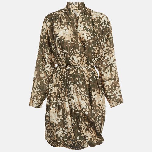 Camouflage Print Silk Mini Dress S - Stella McCartney - Modalova