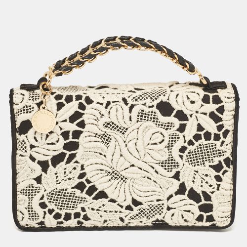 White Satin Embroidered Top Handle Bag - Stella McCartney - Modalova