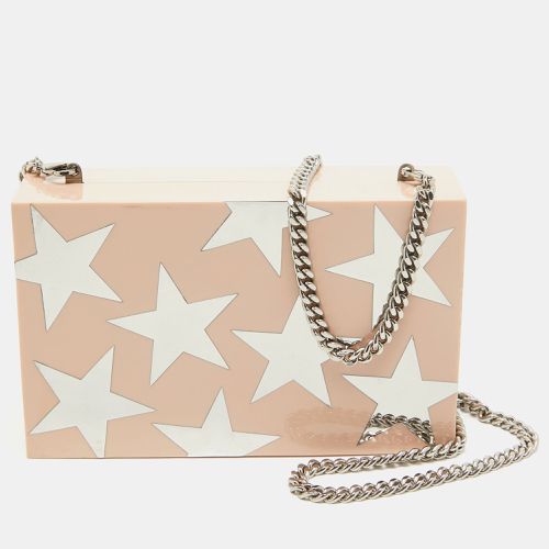 Blush Plexiglass Stars Chain Clutch - Stella McCartney - Modalova