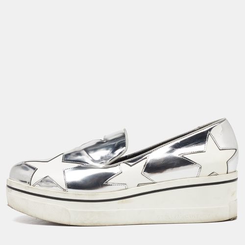 White/ Faux Leather Star Platform Binx Slip On Sneakers Size 40 - Stella McCartney - Modalova