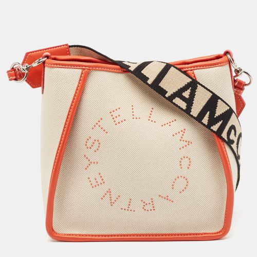 Orange Canvas and Faux Leather Logo Crossbody Bag - Stella McCartney - Modalova