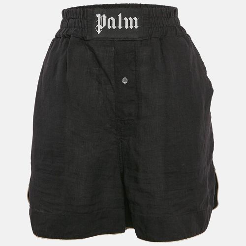 Linen Contrast Trimmed Shorts M - Palm Angels - Modalova