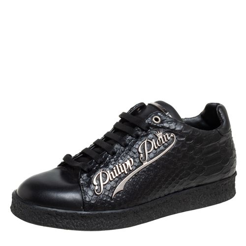 Python Embossed Leather Low Top Sneakers Size 39 - Philipp Plein - Modalova