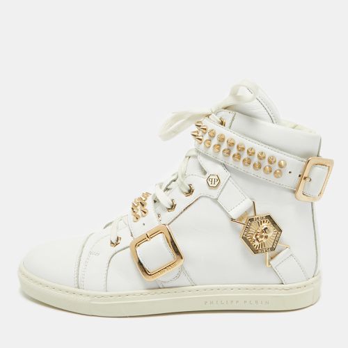 Leather Spike High Top Sneakers Size 36 - Philipp Plein - Modalova