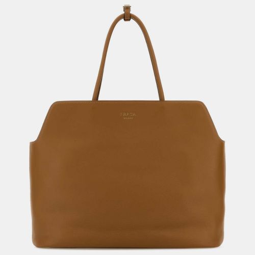 Prada Caramel Leather Shopping Bag - Prada - Modalova