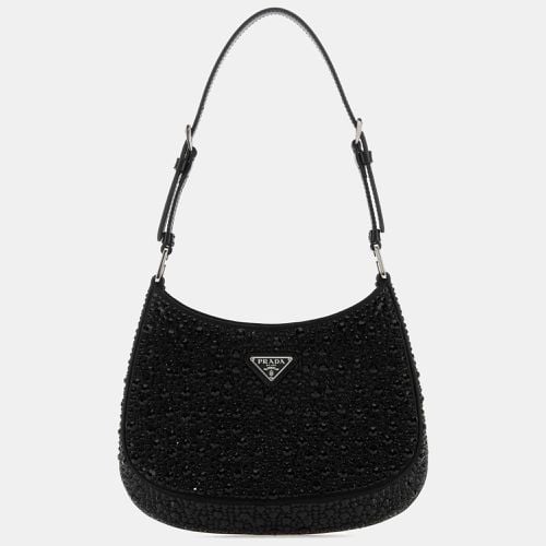 Satin Cleo with Crystals Shoulder Bag - Prada - Modalova