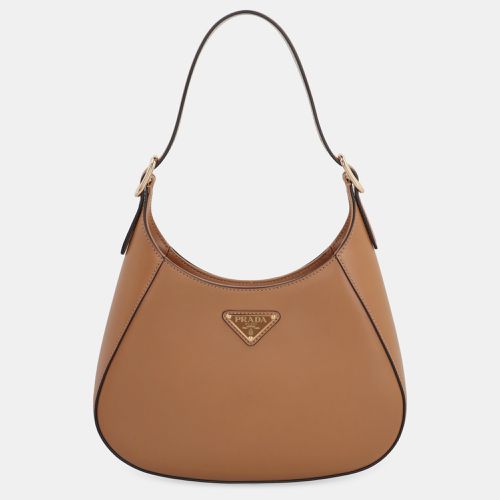 Saddle Calf Leather Shoulder Bag - Prada - Modalova