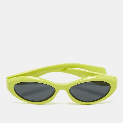 Lime /Black PR 26ZS Frame Oval Sunglasses - Prada - Modalova