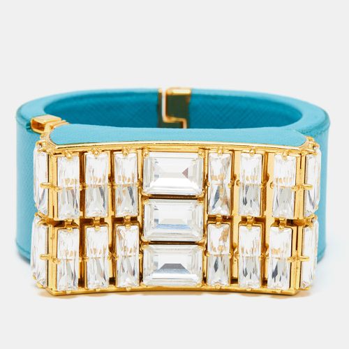 Crystal Leather Tone Bracelet - Prada - Modalova