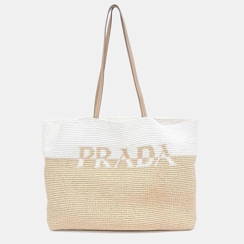 Prada raffia shoulder bag - Prada - Modalova