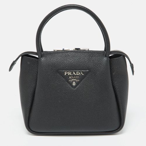 Vitello Leather Daino Top Zip Satchel - Prada - Modalova