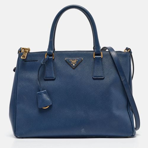 Saffiano Lux Leather Medium Double Zip Tote - Prada - Modalova