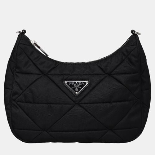 Nylon Triangle Padded Shoulder Bag - Prada - Modalova