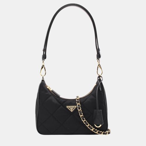 Saffiano Leather TESSUTO IMPUNTU Chain Re-Nylon Shoulder Bag - Prada - Modalova