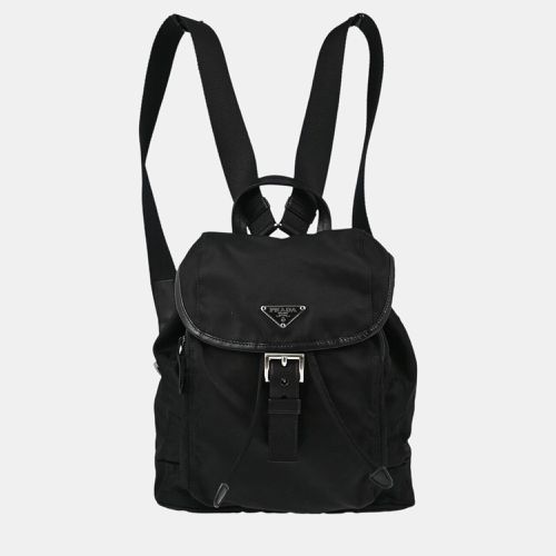 Prada Black Nylon Backpack - Prada - Modalova