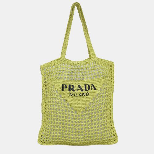 Prada Raffia Tote Bag - Prada - Modalova