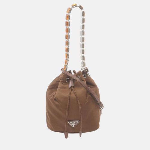 Prada Brown Nylon Re-Nylon Handbag - Prada - Modalova