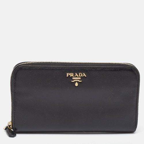 Saffiano Lux Leather Zip Continental Wallet - Prada - Modalova