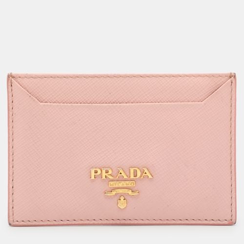 Saffiano Leather Logo Card Holder - Prada - Modalova