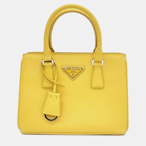 Soleil Saffiano Lux Mini Galleria Double Zip Tote Bag - Prada - Modalova