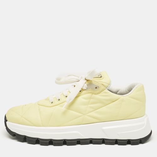 Nylon Gabardine Low Top Sneakers 39.5 - Prada - Modalova