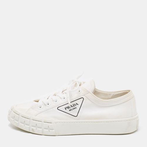 Canvas Double Wheel Platform Sneakers Size 40 - Prada - Modalova