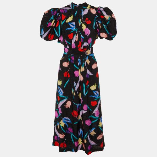 Floral Print Viscose Noon Midi Dress M - ROTATE BIRGER CHRISTENSEN - Modalova