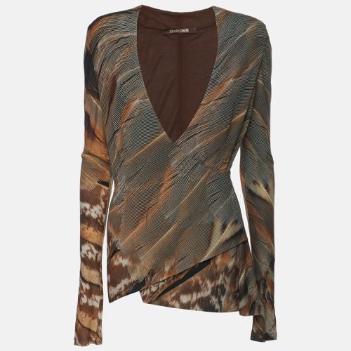 Printed Jersey Full Sleeves Top S - Roberto Cavalli - Modalova