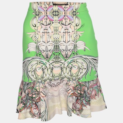Multicolor Printed Jersey Mini Skirt M - Roberto Cavalli - Modalova