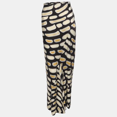 Printed Satin Maxi Skirt L - Roberto Cavalli - Modalova