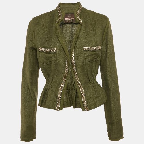 Canvas Embellished Jacket M - Roberto Cavalli - Modalova