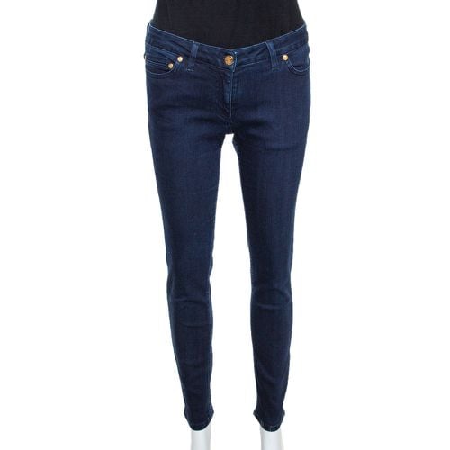 Indigo Denim Tapered Fitted Jeans M - Roberto Cavalli - Modalova