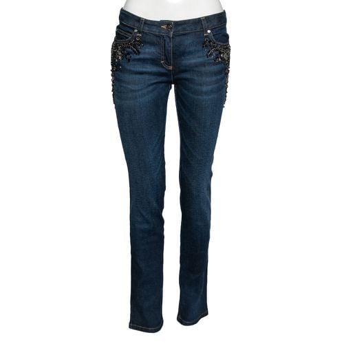 Denim Crystal Embellished Jeans M - Roberto Cavalli - Modalova