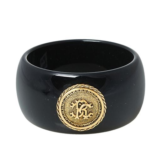 Medallion Wide Bangle Bracelet - Roberto Cavalli - Modalova