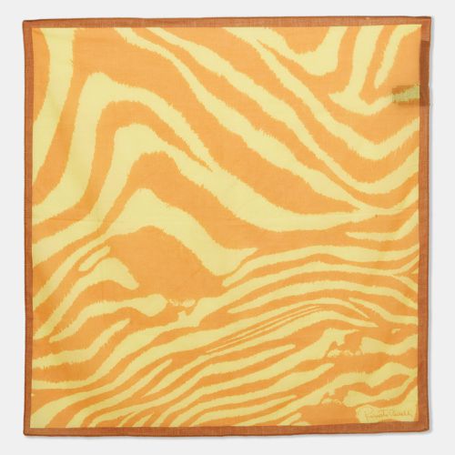 Printed Cotton Square Scarf - Roberto Cavalli - Modalova