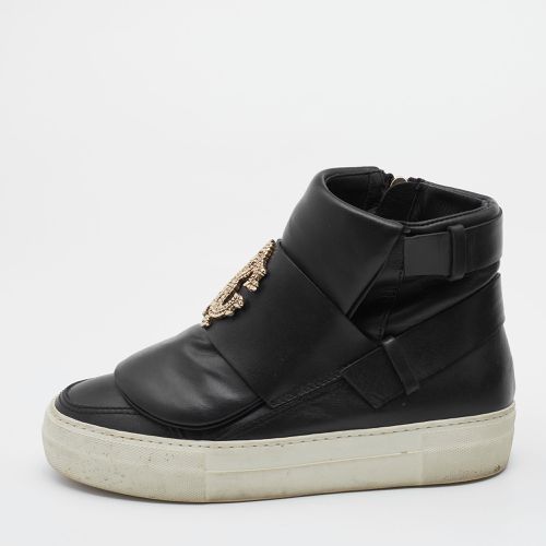 Leather High Top Sneakers Size 36 - Roberto Cavalli - Modalova