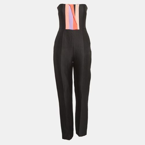 Wool Blend Pleated Strapless Jumpsuit M - Roksanda Ilincic - Modalova