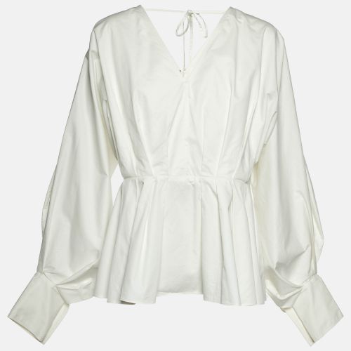 Cotton Pleated Blouse L - Roksanda Ilincic - Modalova