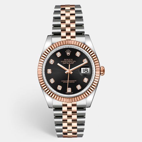 K Rose Gold Stainless Steel Datejust 126231 Women's Wristwatch 36 mm - Rolex - Modalova