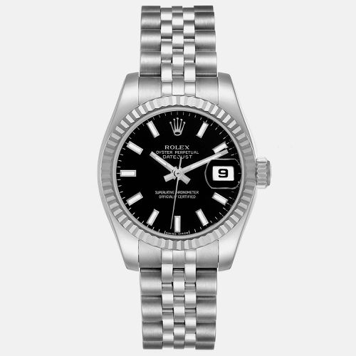 Datejust Steel White Gold Dial Ladies Watch 26 mm - Rolex - Modalova