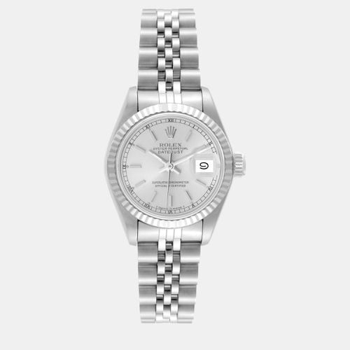 Datejust Steel White Gold Dial Ladies Watch 69174 26 mm - Rolex - Modalova