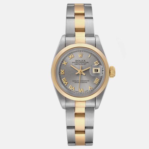 Datejust Steel Yellow Gold Slate Dial Ladies Watch 69163 - Rolex - Modalova