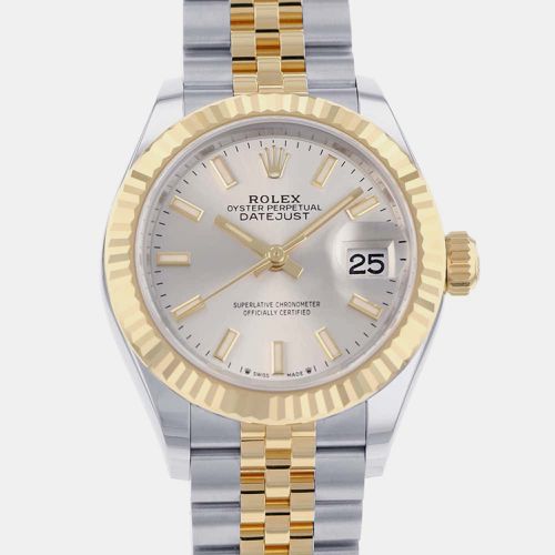 Diamond 18k Yellow Gold Stainless Steel Datejust 279173 Automatic Women's Wristwatch 28 mm - Rolex - Modalova