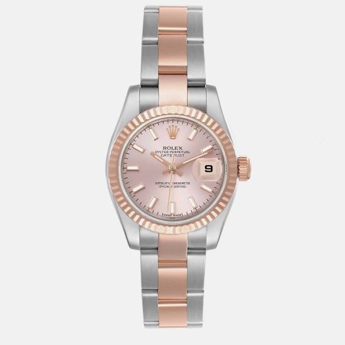 Datejust Steel Rose Gold Everose Dial Ladies Watch 26.0 mm - Rolex - Modalova