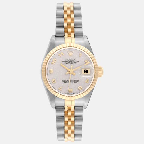 Datejust Steel Yellow Gold Ivory Anniversary Dial Ladies Watch 26.0 mm - Rolex - Modalova